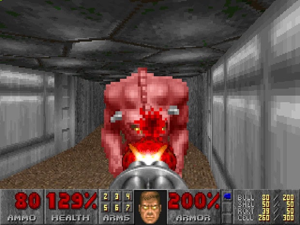 Retrostelussa DOOM