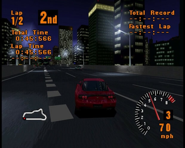 Retrostelussa Gran Turismo – peli, jota pelaamalla oppii oikeasti ajamaan autoa!