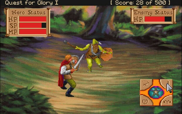 Retrostelussa Quest for Glory – tämä seikkailupelihän on... roolipeli?!