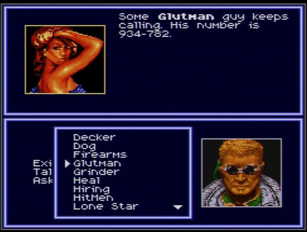 Retrostelussa Shadowrun 