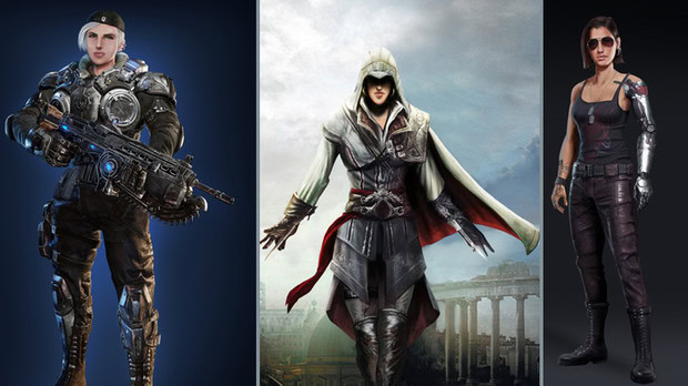 Gears of War, Assassin's Creed, Cyberpunk