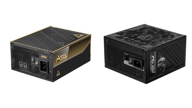 MSI MEG Ai1600T PCIE5 ja MSI MPG A1000GS PCIE5