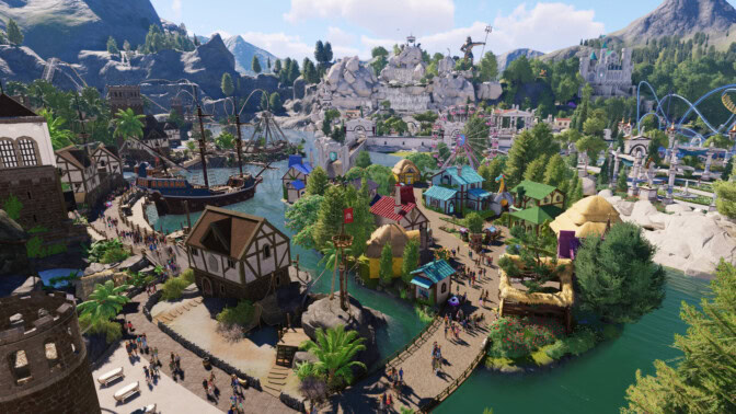 Planet Coaster 2:n uusi ilmaispäivitys mahdollistaa pelihallien rakentamisen omaan huvipuistoon – mukana Atarin klassikkopelejä