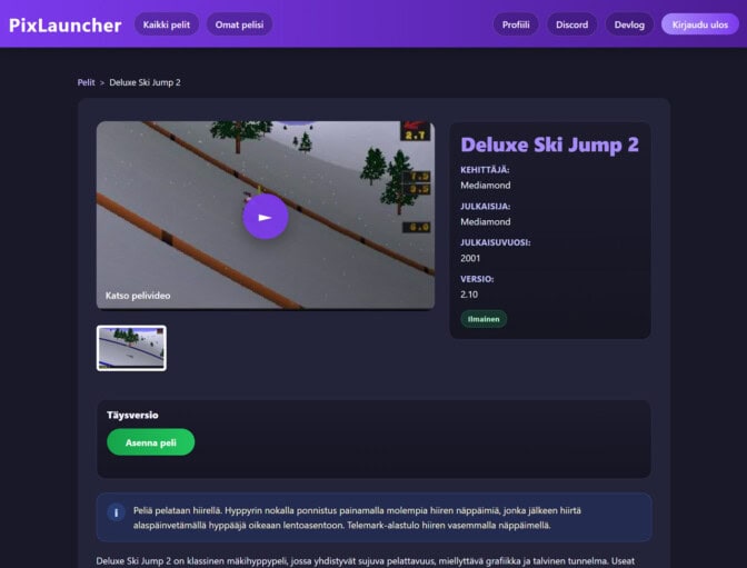 Suomalaista pelikulttuuria vaaliva PixLauncher on julkaistu