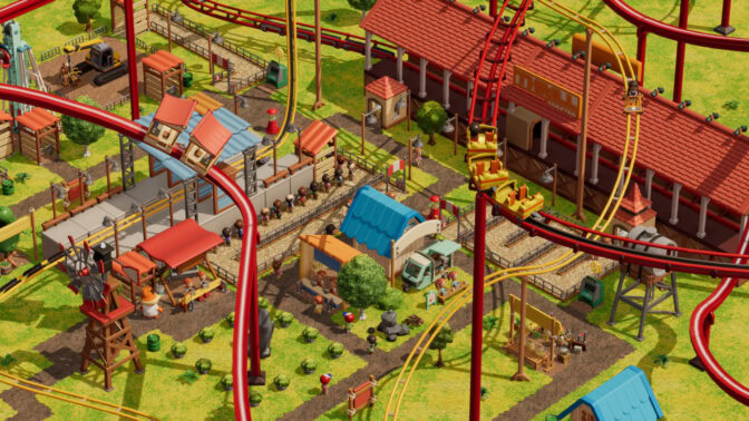 RollerCoaster Tycoon -huvipuistorakentelu tekee paluun – uusi kaoottinen fysiikkamoottori lisää puistovierailijoiden loukkaantumisriskiä
